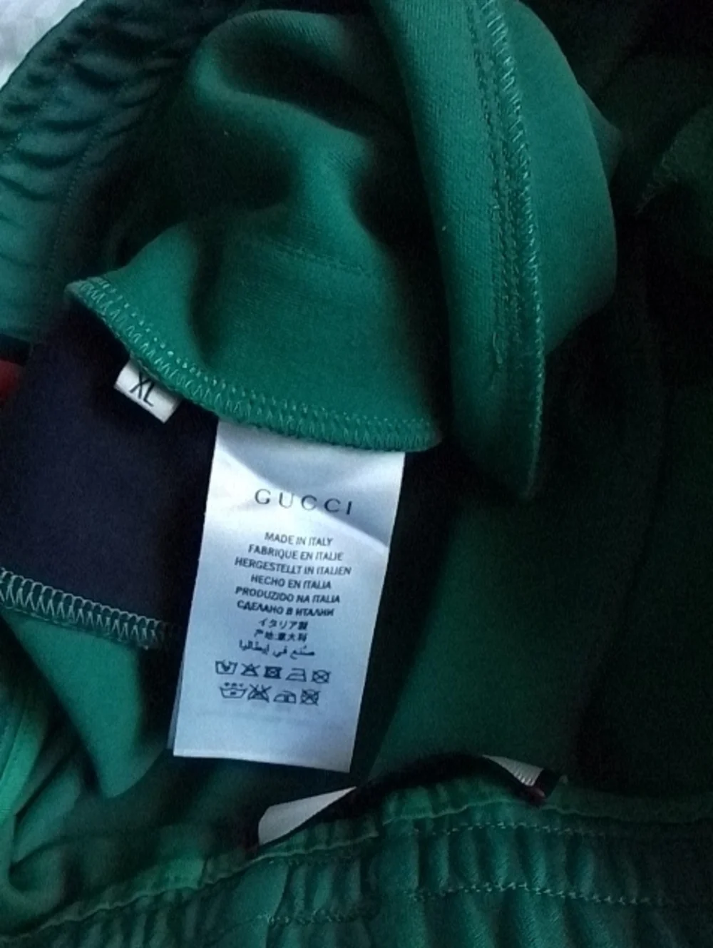 Gucci Vintage Green Track Joggers
